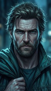 Intense Blue Gaze