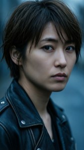 Intense Blue Portrait