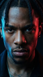 Intense Close-Up Portrait