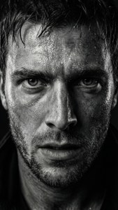 Intense Close-Up Portrait