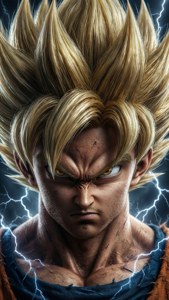 Intense Close-Up Saiyan