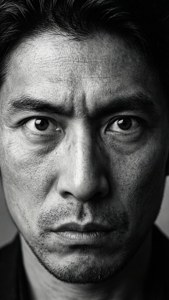 Intense Gaze Close-up