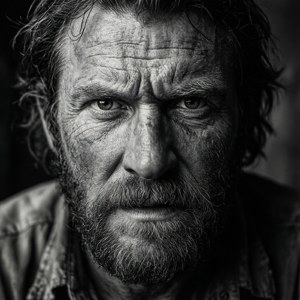 Intense Gaze Noir