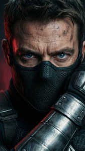 Intense Masked Portrait