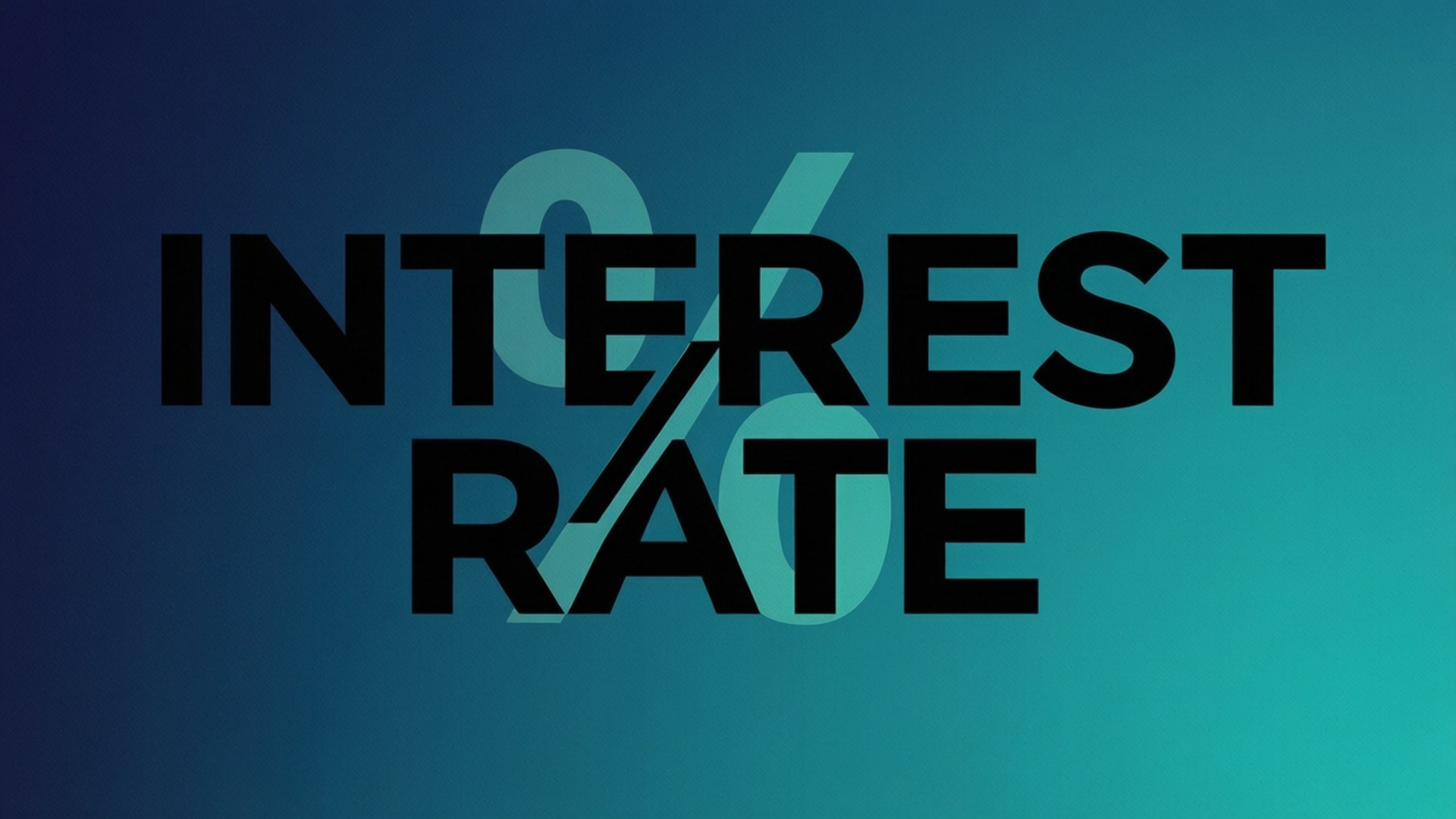 Interest Rate Typography by Wallpapers.art Studio