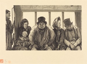Interieur d'un omnibus