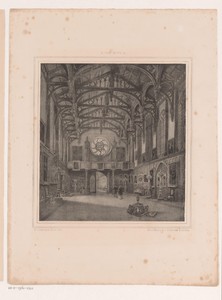 Interieur gotische zaal in Paleis Kneuterdijk