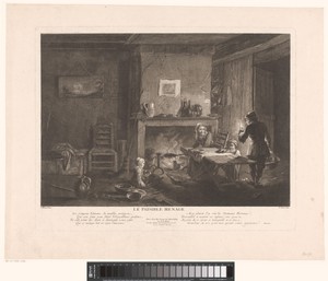 Interieur met familie een maaltijd bereidend