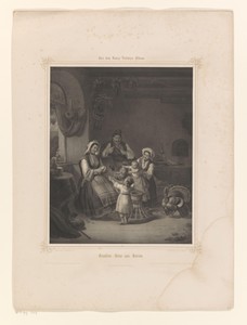 Interieur met familie uit Istrië
