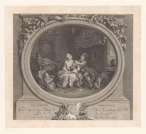 Interieur met gezin
