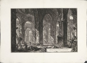 Interieur van badhuis in Castel Gandolfo