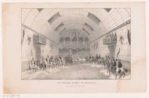 Interieur van de Franse manege in Amsterdam