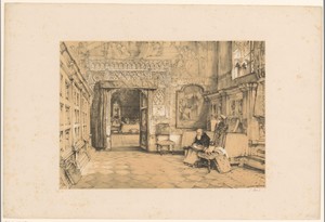 Interieur van de kapittelzaal in de kathedraal van Toledo