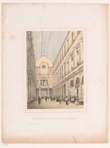 Interieur van de koninklijke Sint-Hubertusgalerijen te Brussel