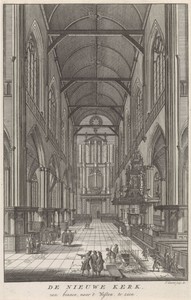 Interieur van de Nieuwe Kerk van Amsterdam