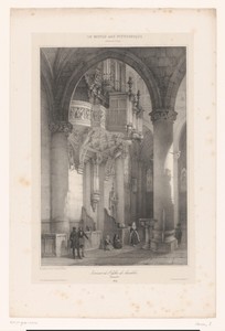 Interieur van de Notre-Dame de Caudebec-en-Caux