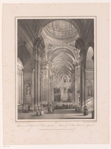 Interieur van de Onze-Lieve-Vrouw Sint-Pieterskerk te Gent