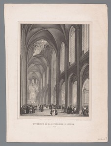 Interieur van de Onze-Lieve-Vrouwekathedraal van Antwerpen
