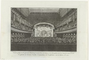 Interieur van de schouwburg te Amsterdam