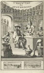 Interieur van een apotheek