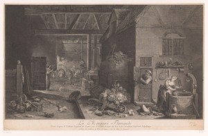 Interieur van een boerderij