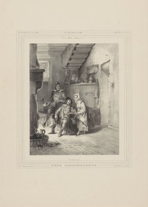 Interieur van een herberg