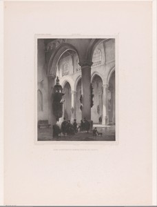 Interieur van een kerk te Delft