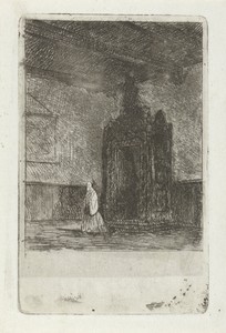 Interieur van een liturgisch gebouw
