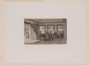 Interieur van een slagerij