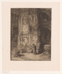 Interieur van een synagoge