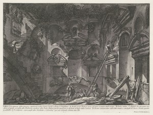 Interieur van graftombe bij Vigna Casali