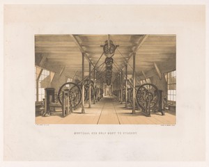 Interieur van het gebouw van de Hulpmunt aan de Wittevrouwensingel te Utrecht