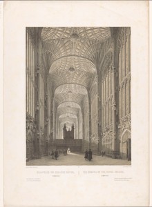 Interieur van King's College Chapel in Cambridge