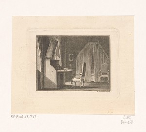 Interieur van Werther's kamer