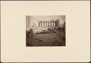 Interior of the Parthenon, taken from the western gate.