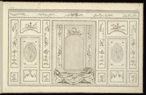 Interior Wall Elevation with a Bed