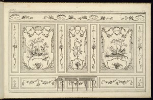 Interior Wall Elevation with a Console Table