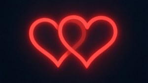 Intertwined Hearts Glow