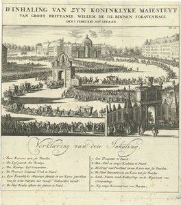 Intocht van koning Willem III te Den Haag, 1691