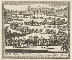 Intrede van koning Willem III te Den Haag, 1691