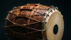 Intricate Dhol Details