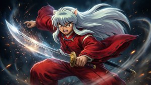 Inuyasha Battles with Tenseiga