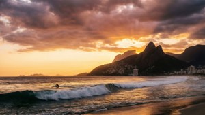 Ipanema Sunset Surfer