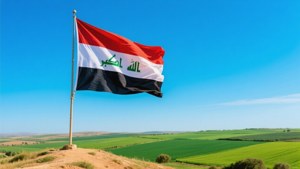 Iraqi Flag Waving