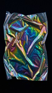 Iridescent Crinkled Plastic