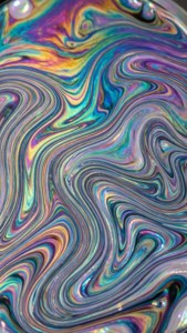 Iridescent Fluid Swirls