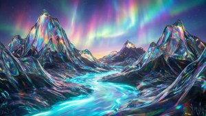 Iridescent Glass Mountains