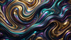 Iridescent Liquid Flow