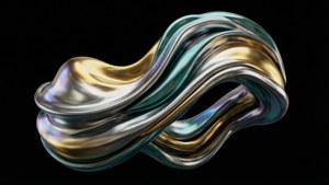 Iridescent Liquid Metal
