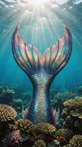 Iridescent Mermaid Fin
